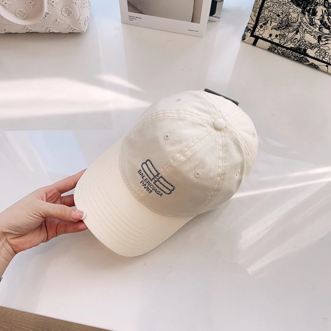 Balenciaga - Всесезонная бейсболка из чистого хлопка - Белая