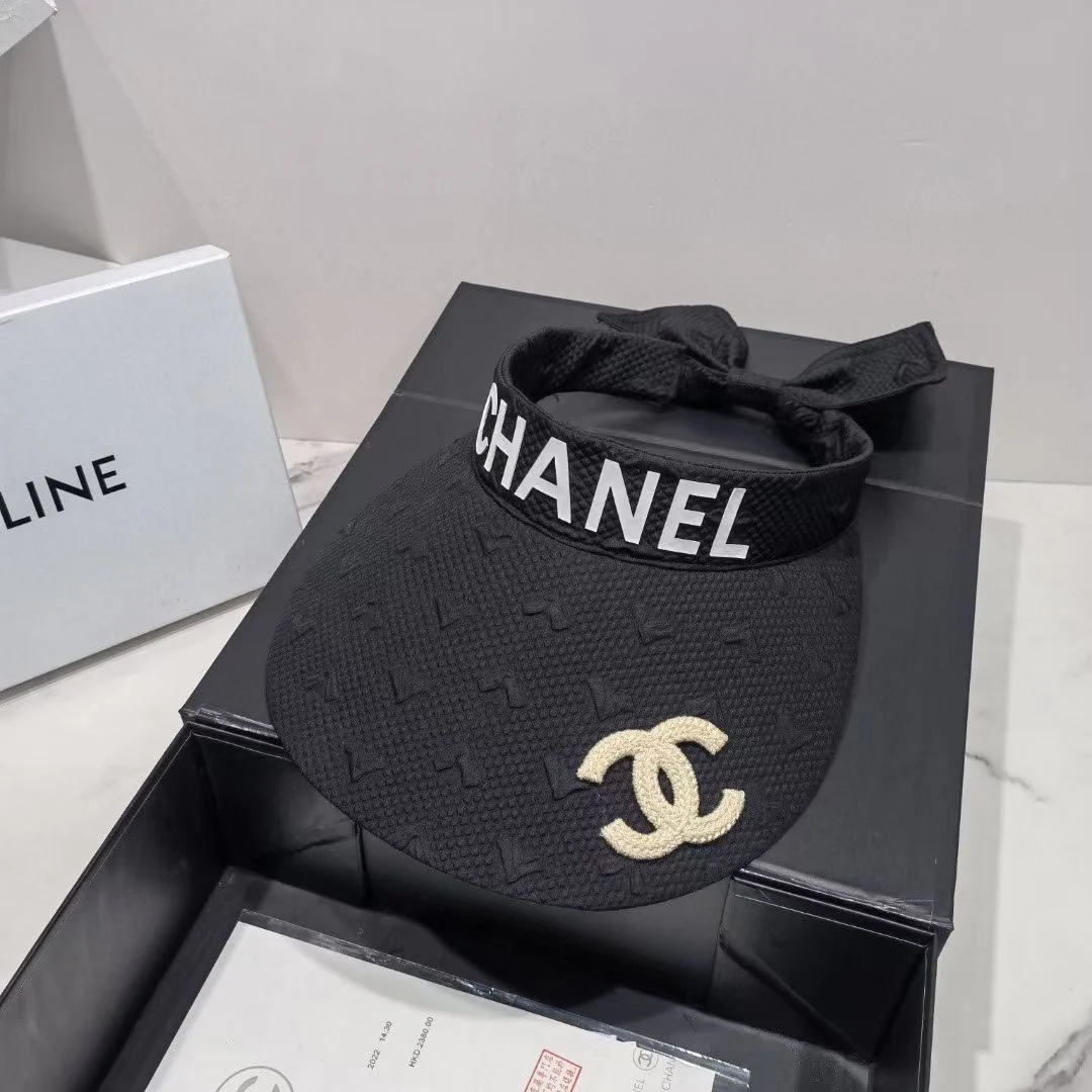 Солнцезащитная шляпа Chanel с открытым верхом - 7