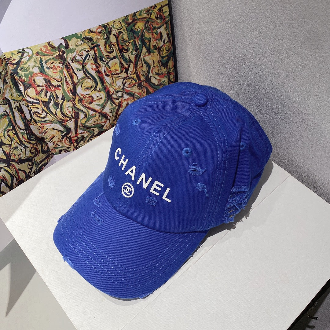 Бейсболка Chanel - синяя - унисекс