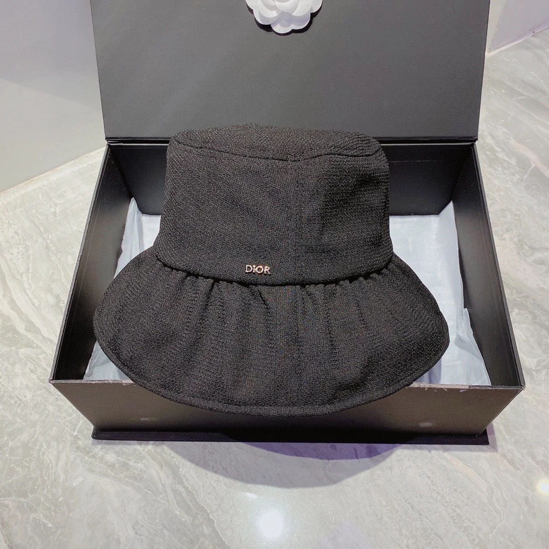 Dior - Ткань с защитой от УФ-излучения - Однотонная солнцезащитная шляпа