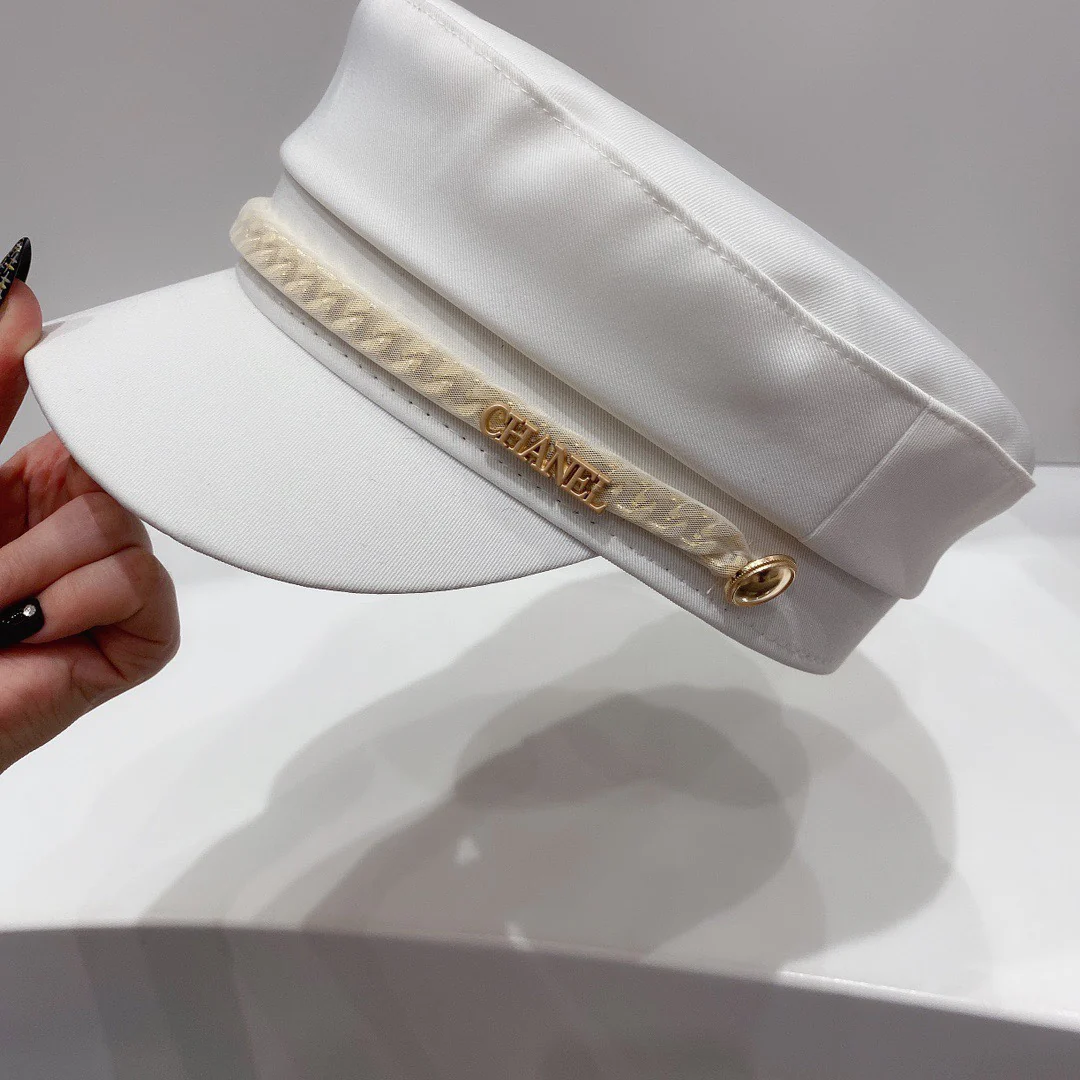 Chanel - Военная кепка - Белая