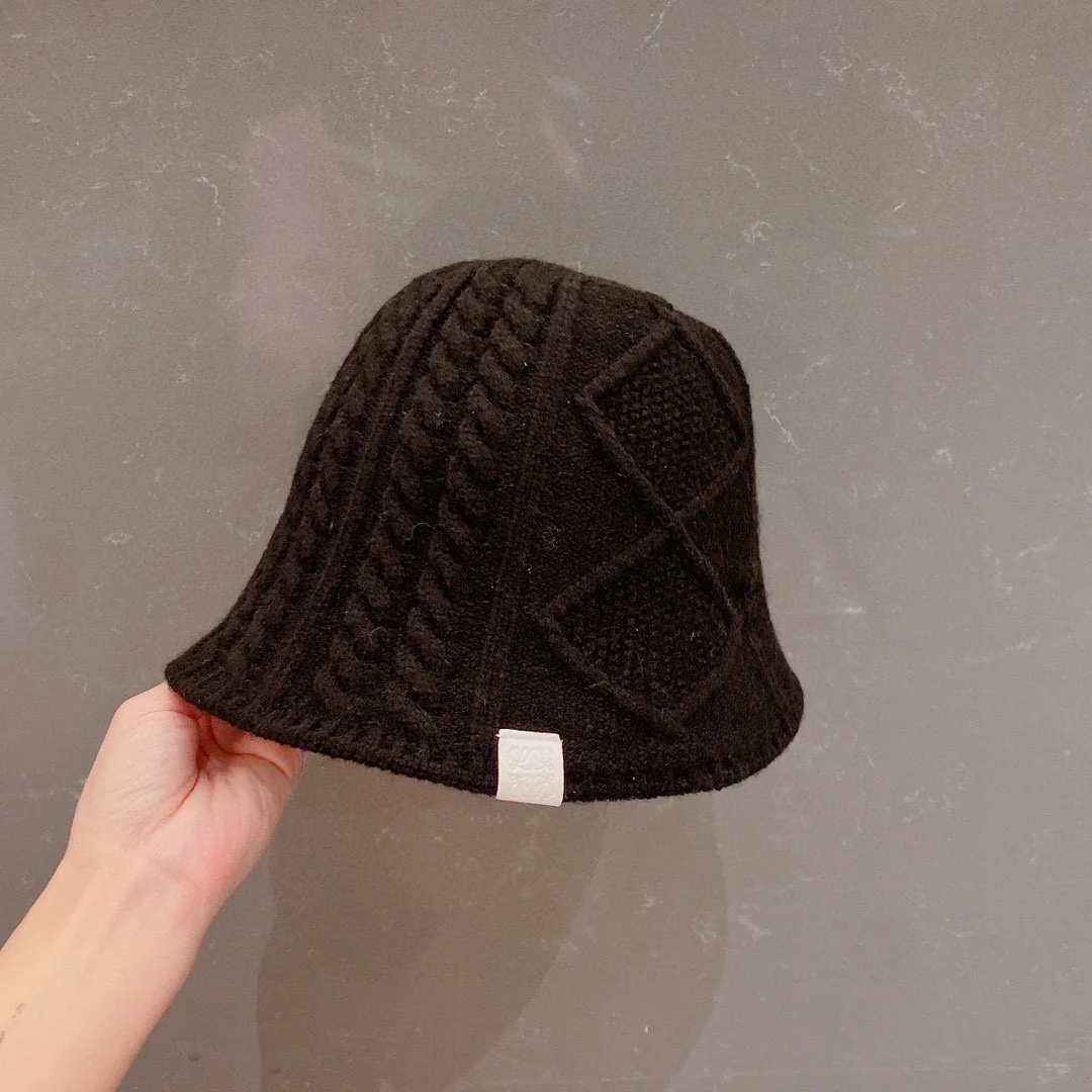 Лолвей - Шерстяная рыбацкая шляпа - Черная