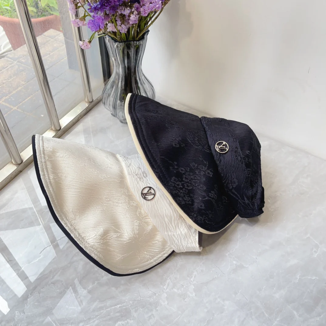 LV - Новая простая широкополая солнцезащитная шляпа