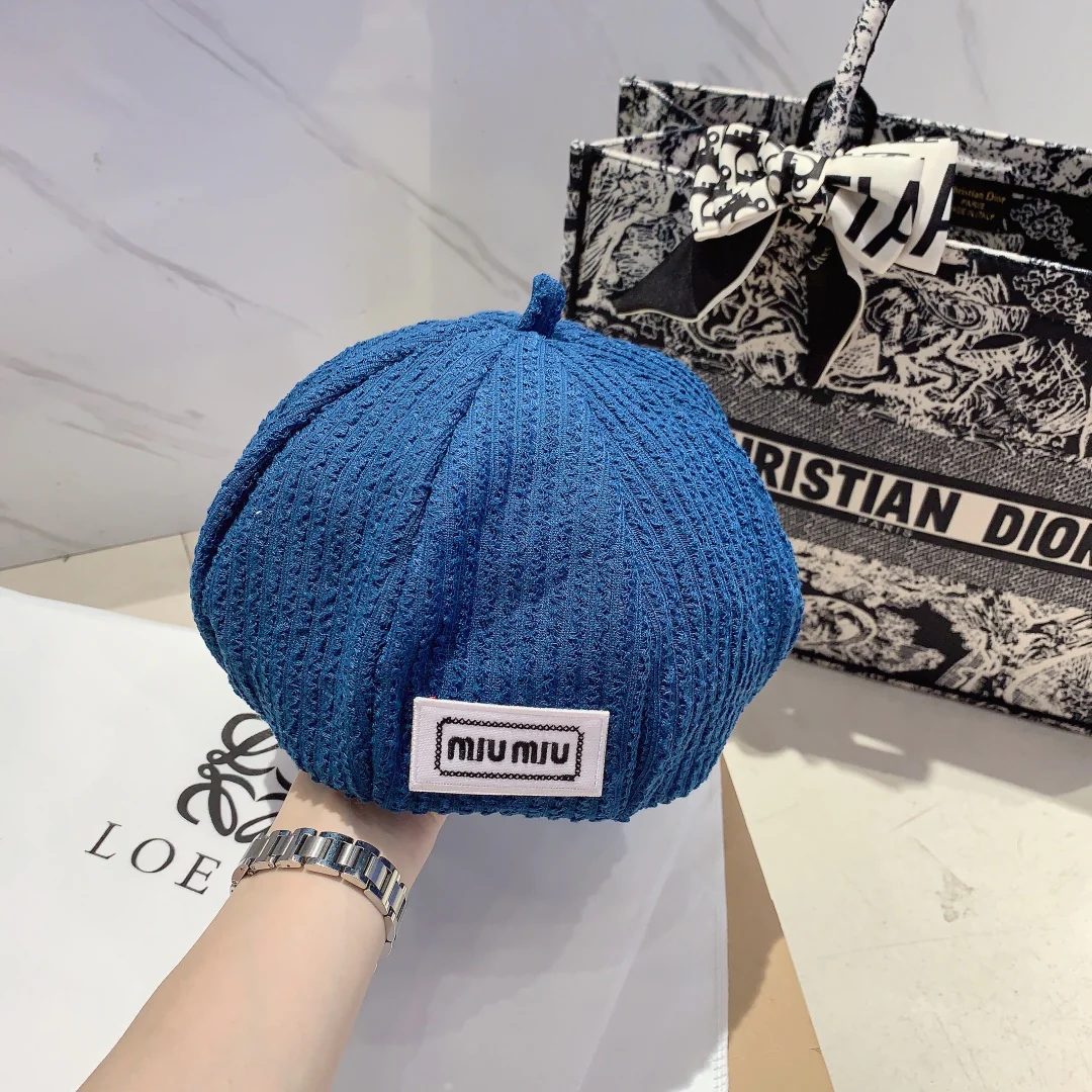 Новые поступления коллекции Miu Miu начала осени 2023 года - Берет - Шляпа художника - 1