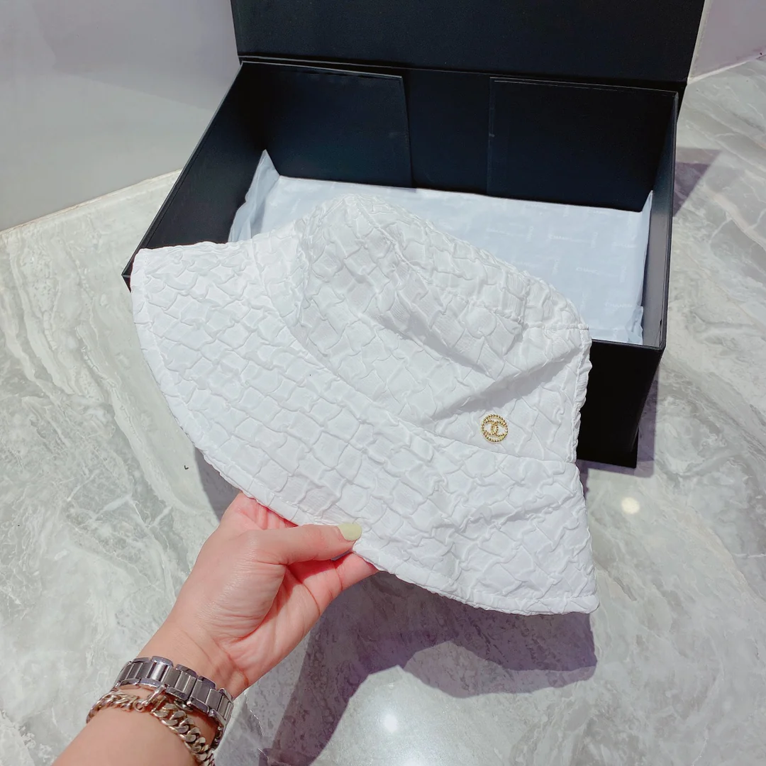 Chanel - Рыбацкая шляпа - Белая - 1