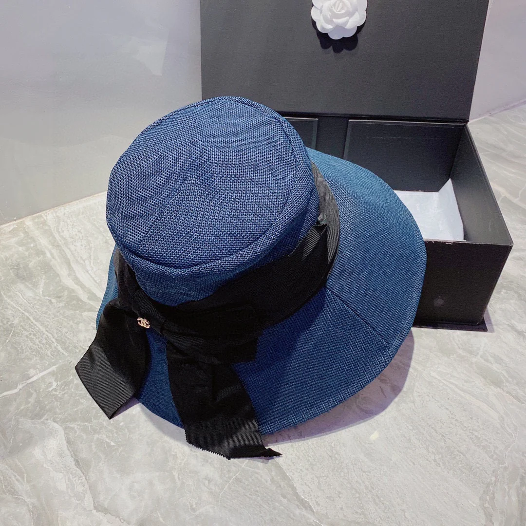 Chanel - Большая шляпа от солнца с бантом - 1