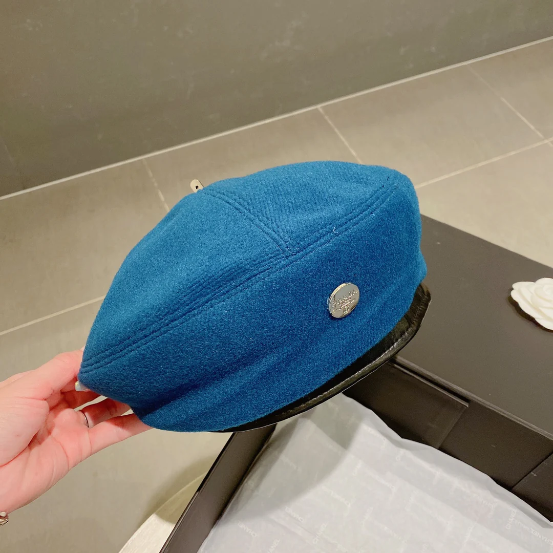 Шерстяной берет Prada - синий