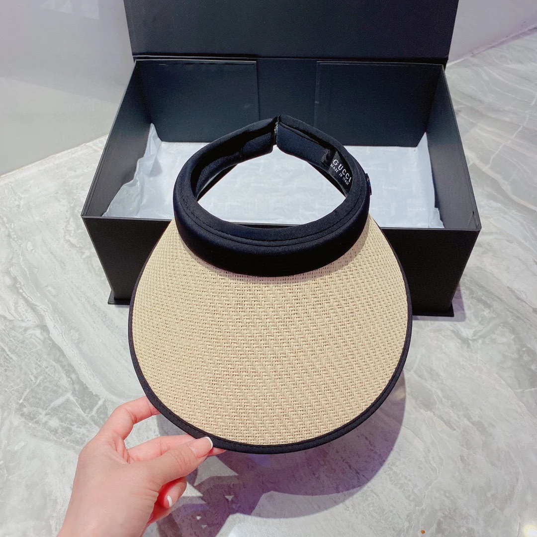 Солнцезащитная шляпа-козырек Gucci в виде повязки на голову