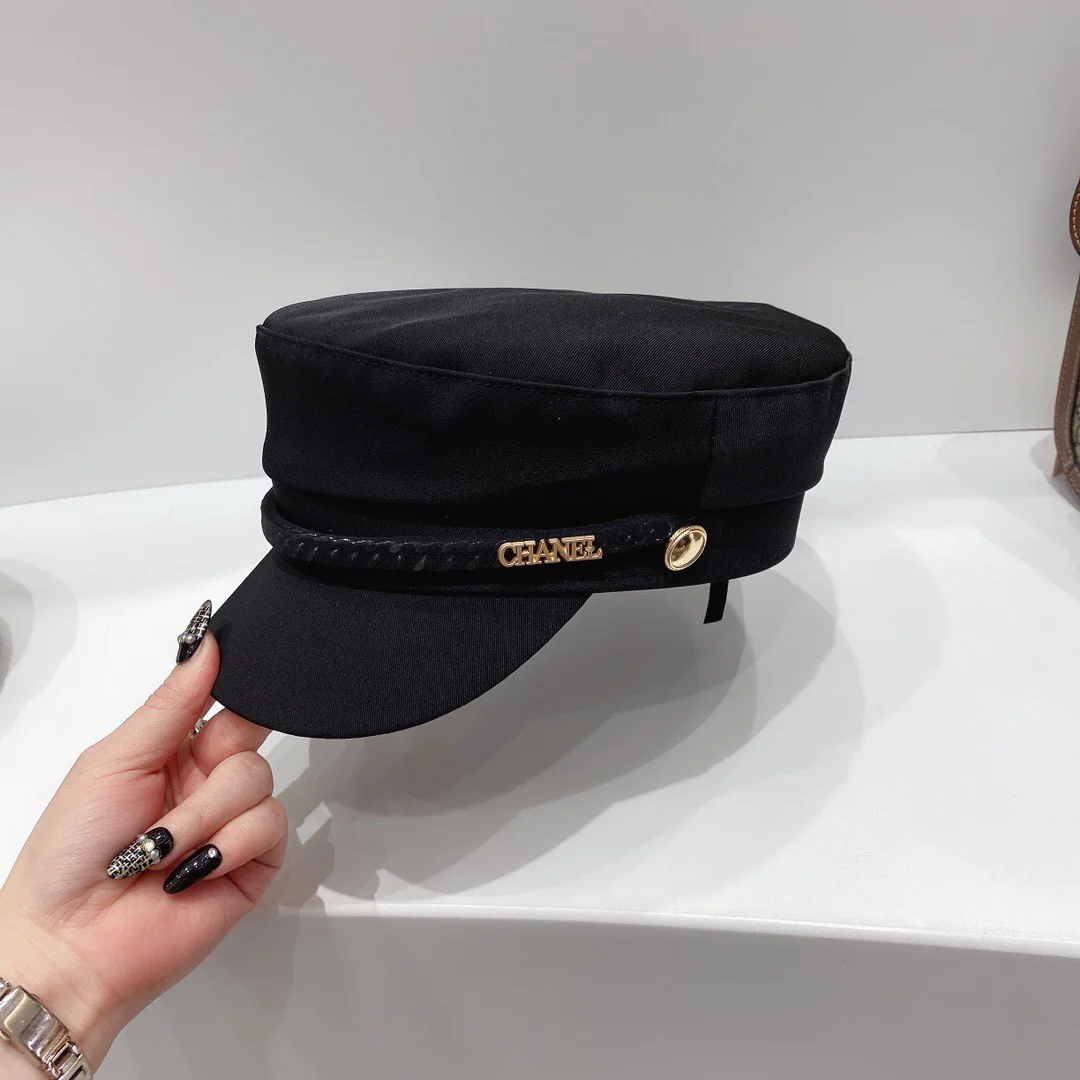 Chanel - Военная кепка - Черная