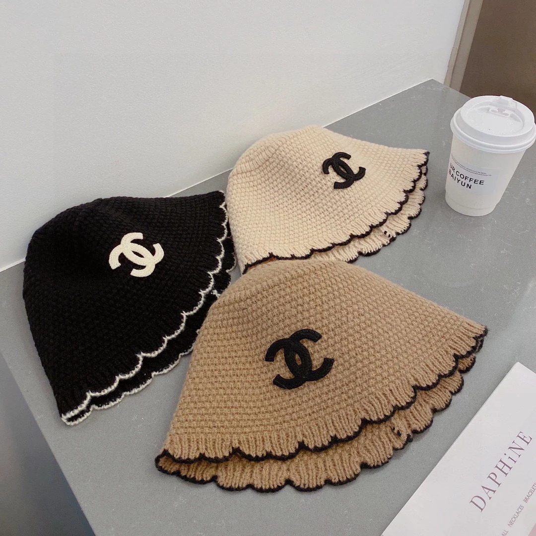 Chanel - Вязаная рыбацкая шапка - 1