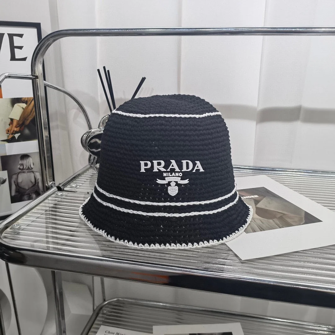 Prada - Вязаная рыбацкая шапка - 1