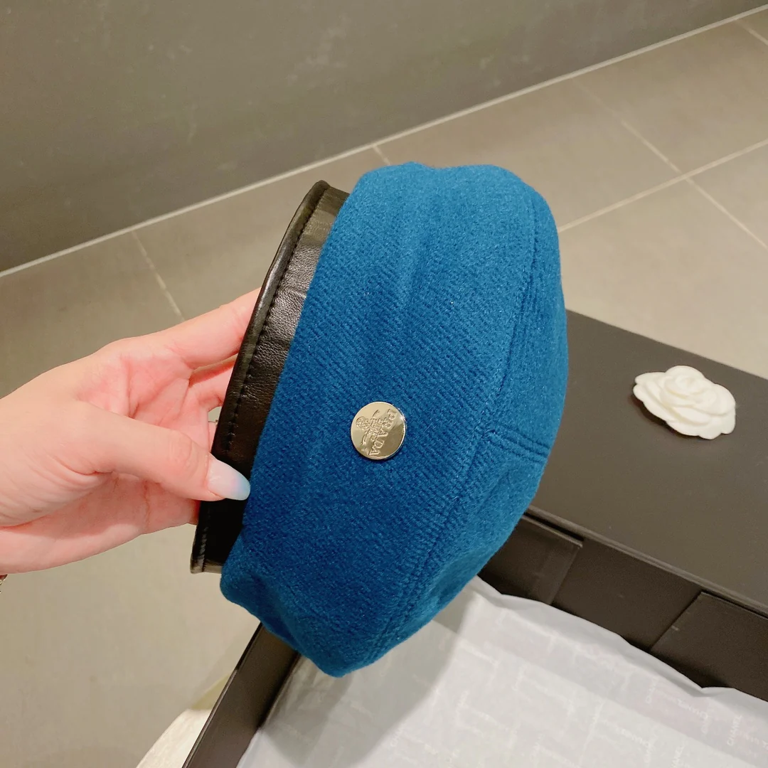 Шерстяной берет Prada - синий