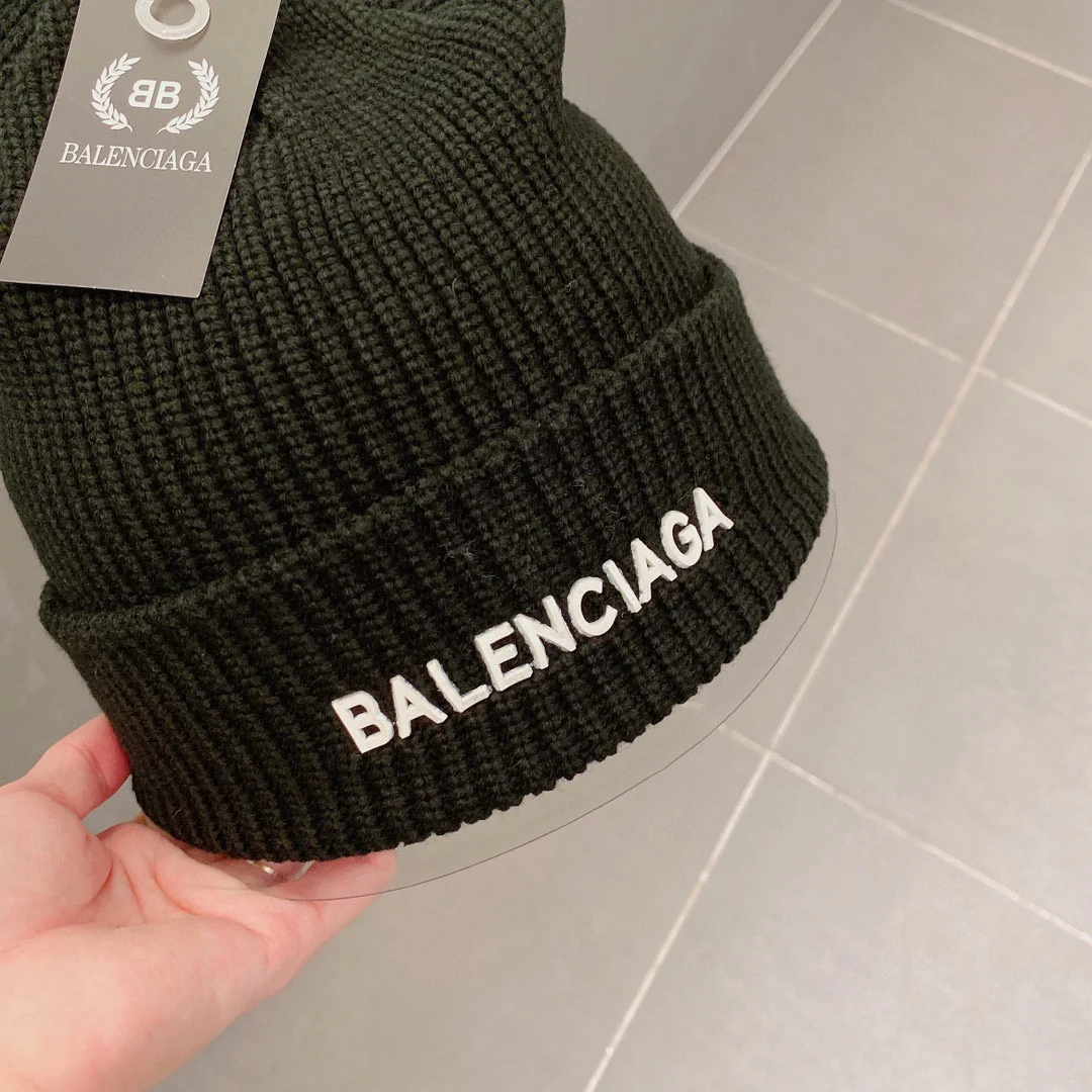 Balenciaga - Вязаная шапка-бини - Унисекс - Черная