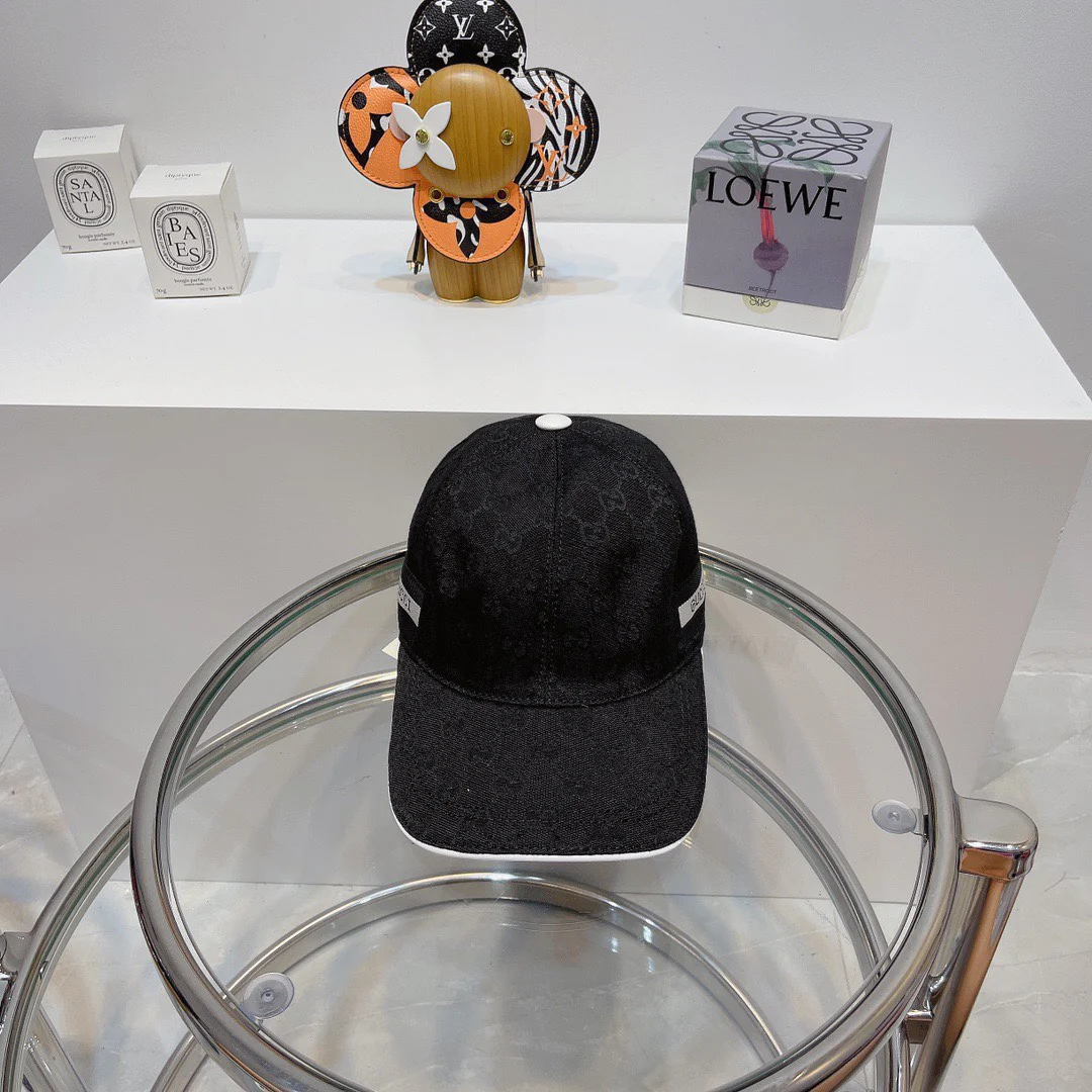 Gucci - Новая бейсболка с вышитой двойной буквой G - Черная