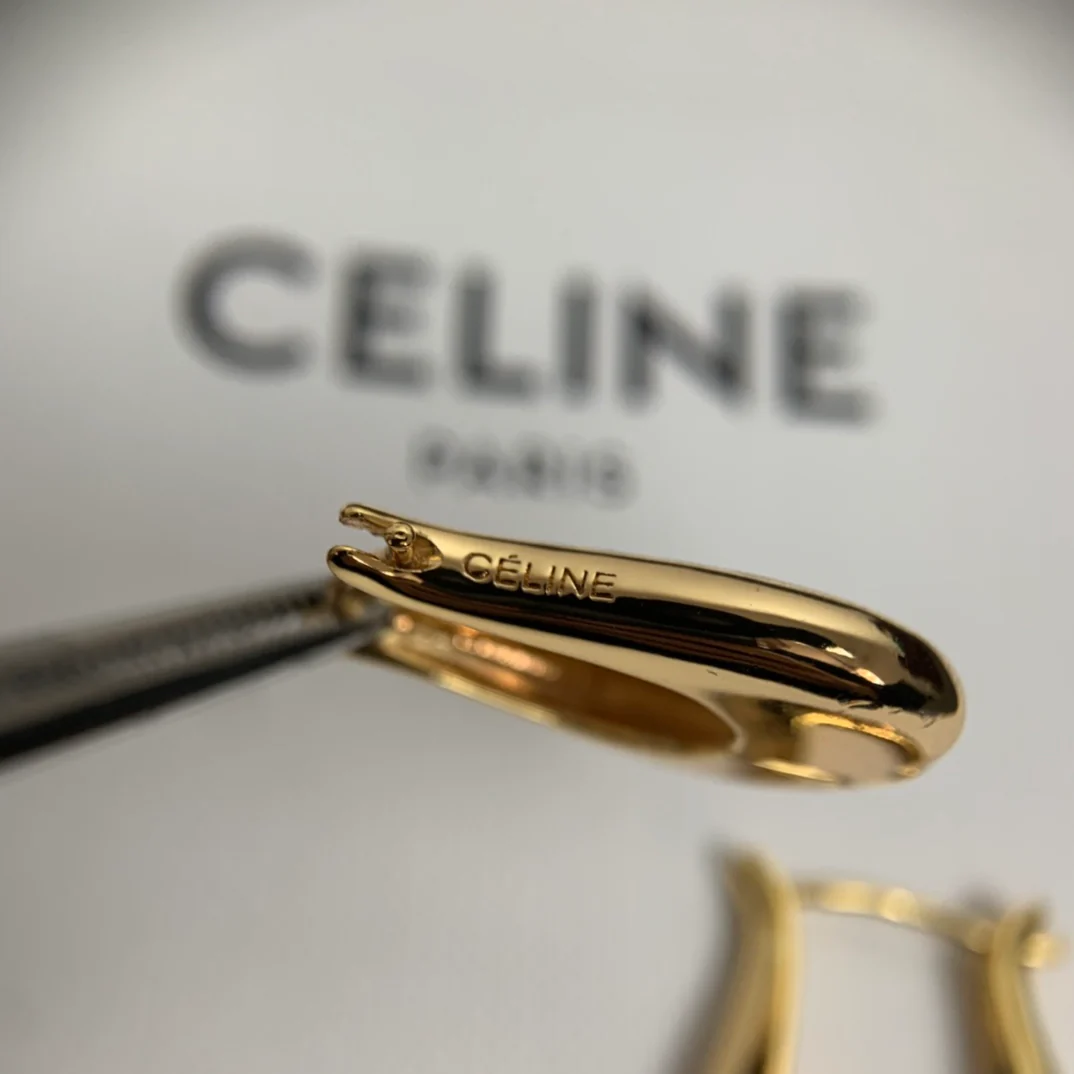 Серьги Celine - золотые