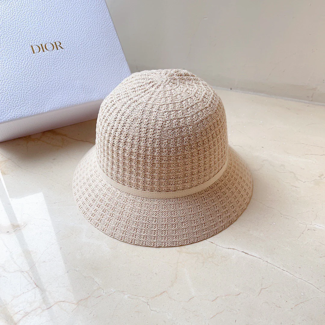 Lolway - Вязаная рыбацкая шапка с перекрещенными нитями - Белая