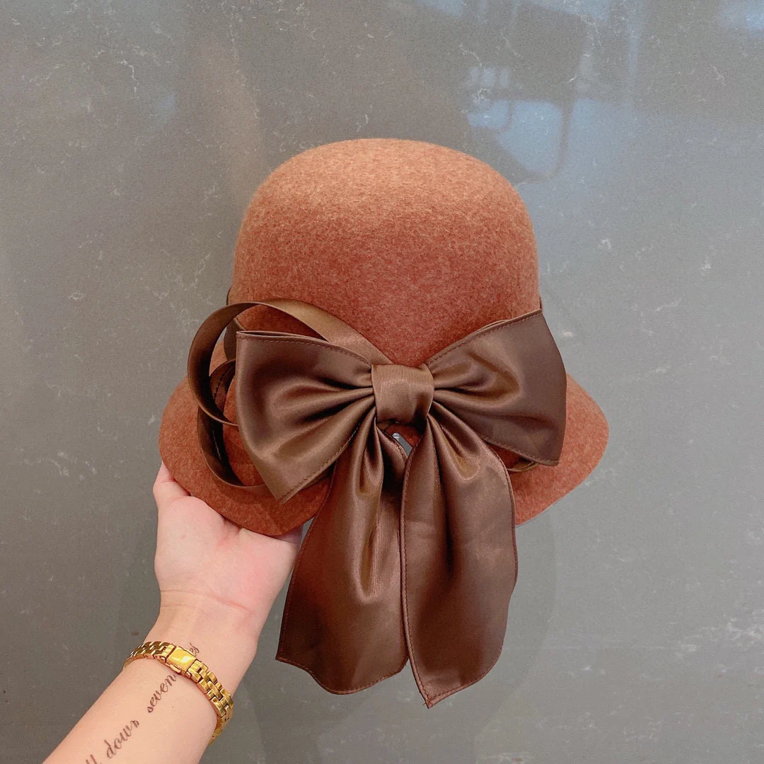 Шерстяная шляпа Chanel - коричневая