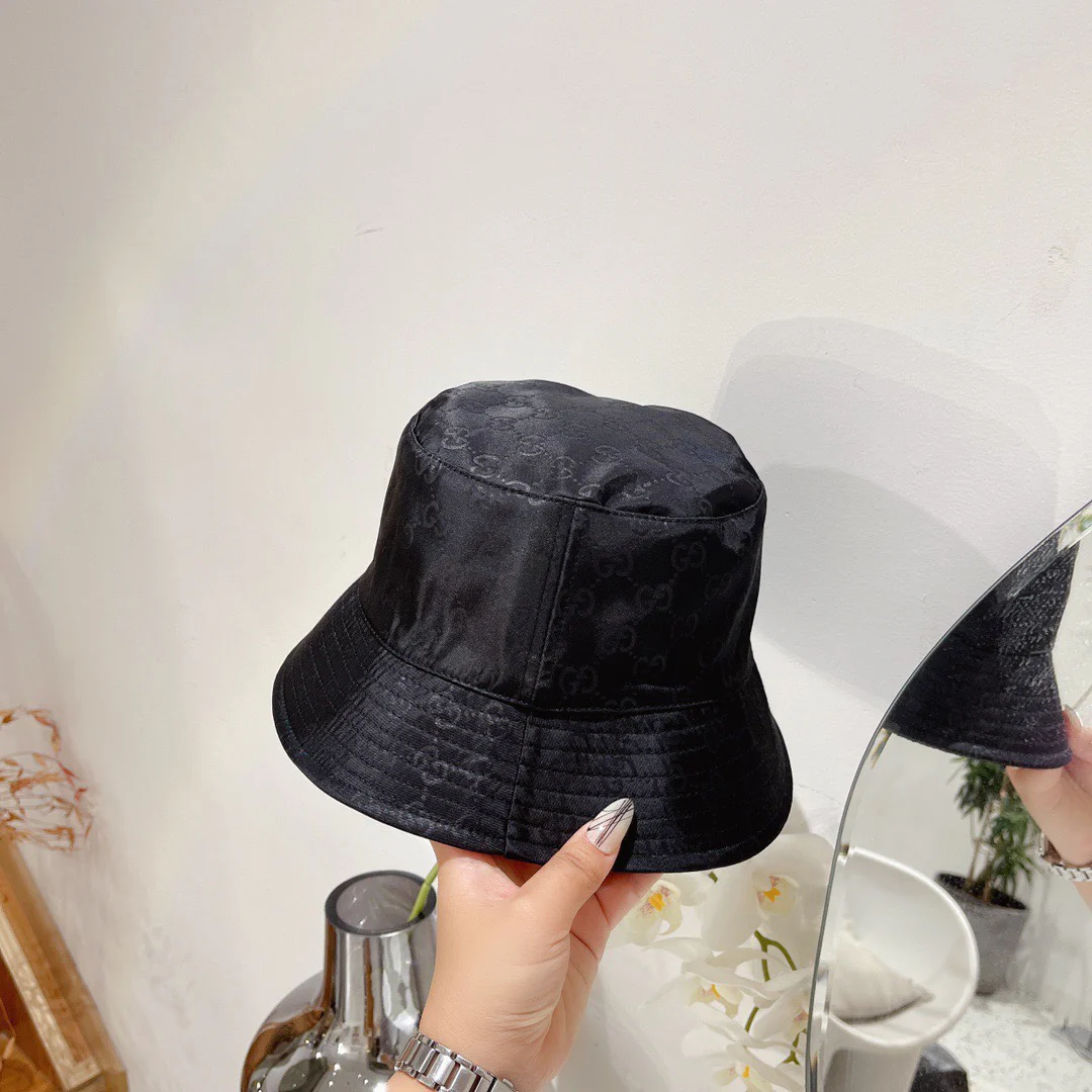 Двусторонняя панама Gucci с монограммой - черная