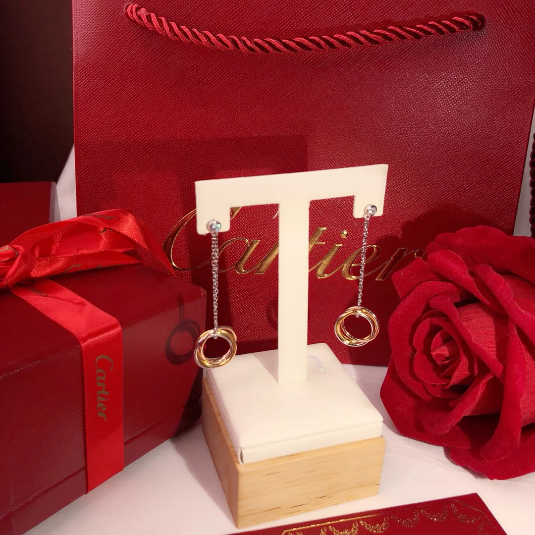 Cartier - Серьги с тремя кольцами