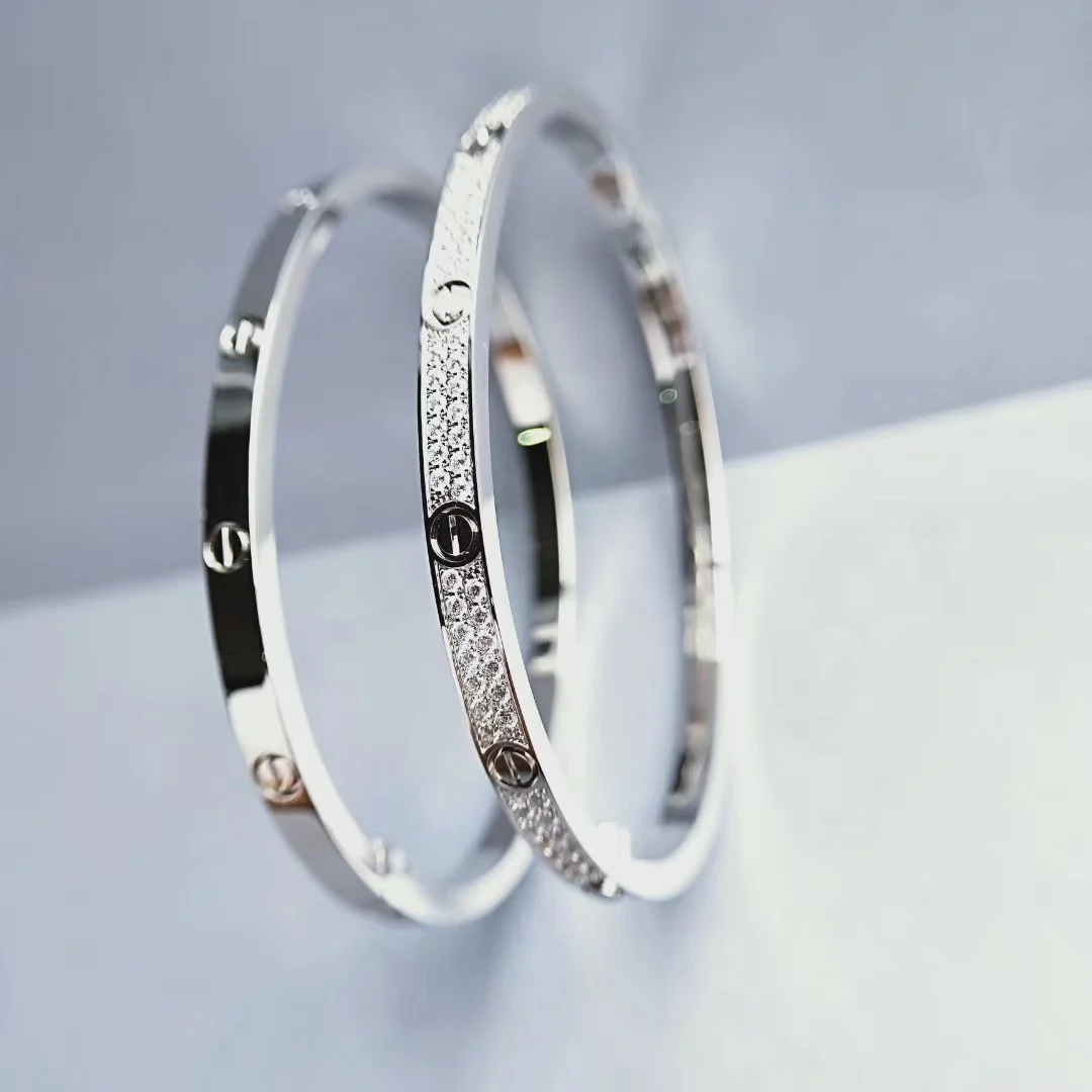 Браслет Cartier Love - Тонкий дизайн - Без бриллиантов - Узор 