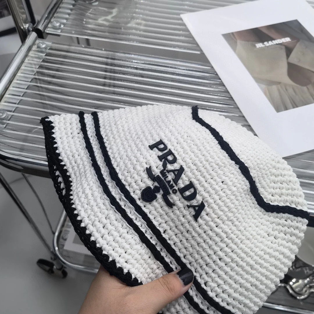 Prada - Вязаная рыбацкая шапка - 1