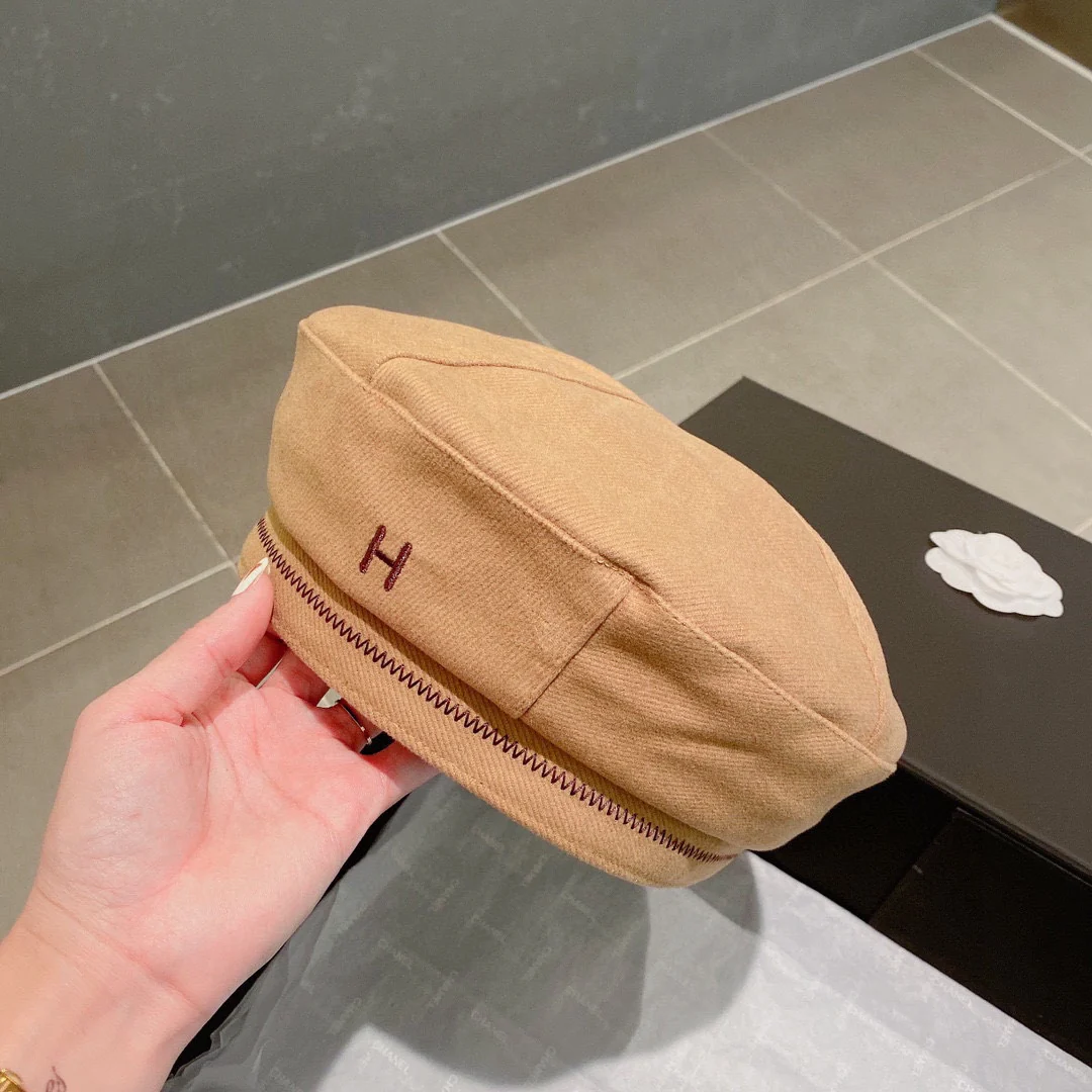 Береты Hermes - коричневые