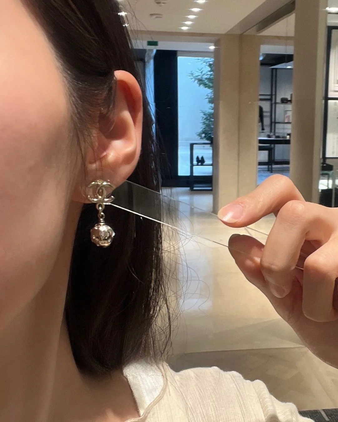 Серьги Chanel 1019