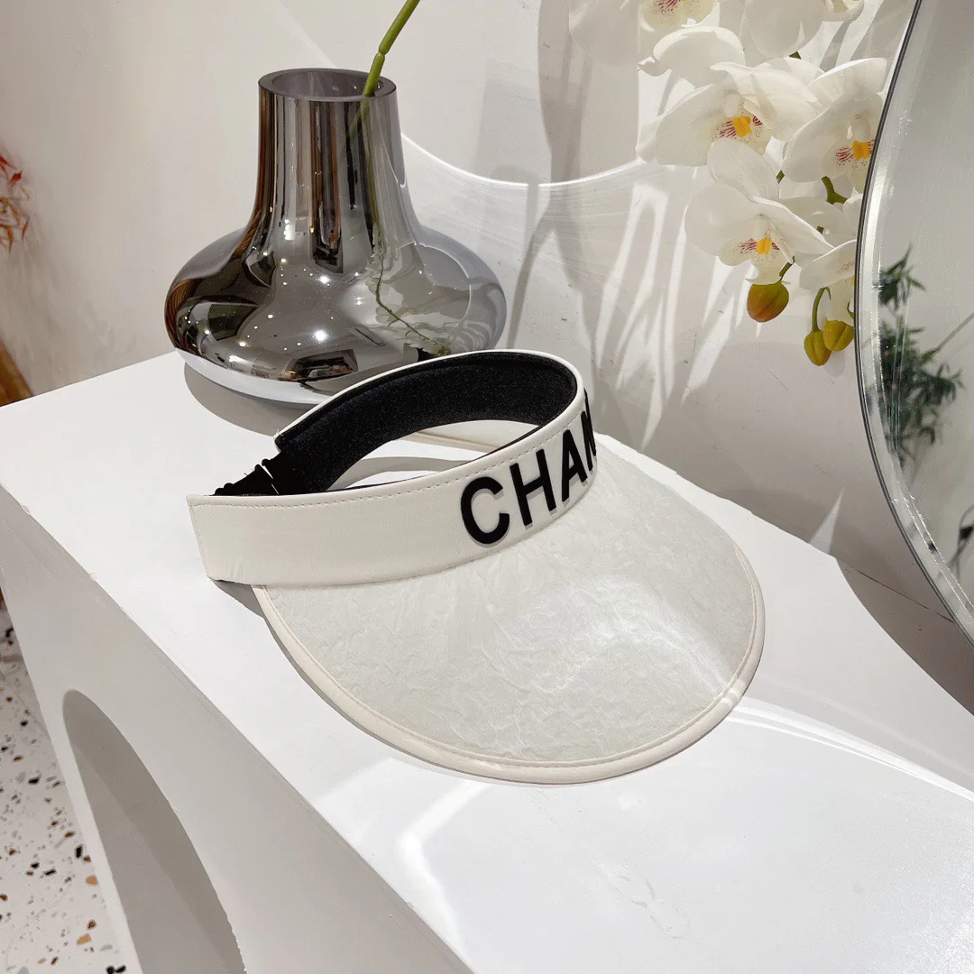 Солнцезащитная шляпа Chanel с открытым верхом - 8