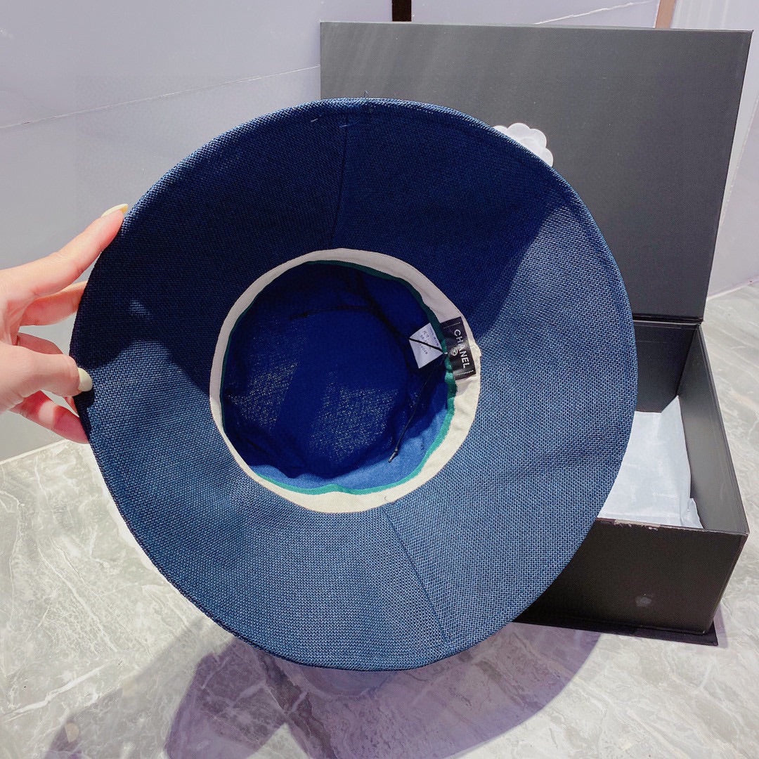 Chanel - Большая шляпа от солнца с бантом - 1