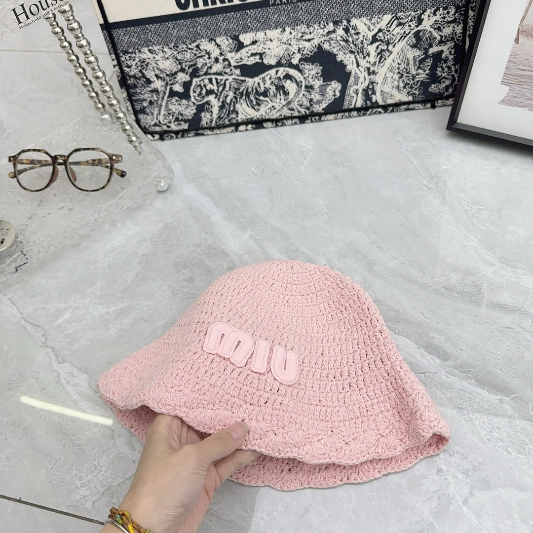 Miu Miu - Плетеная рыбацкая шляпа