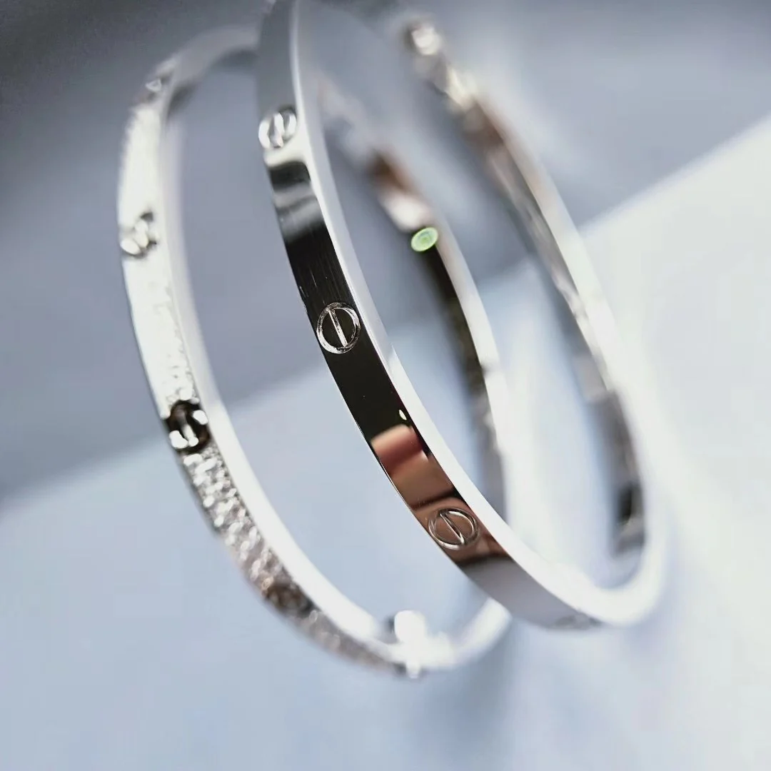 Браслет Cartier Love - Тонкий дизайн - Без бриллиантов - Узор 