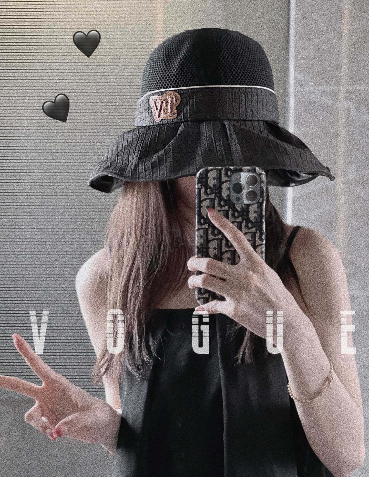 LV - Широкополая панама - Черная