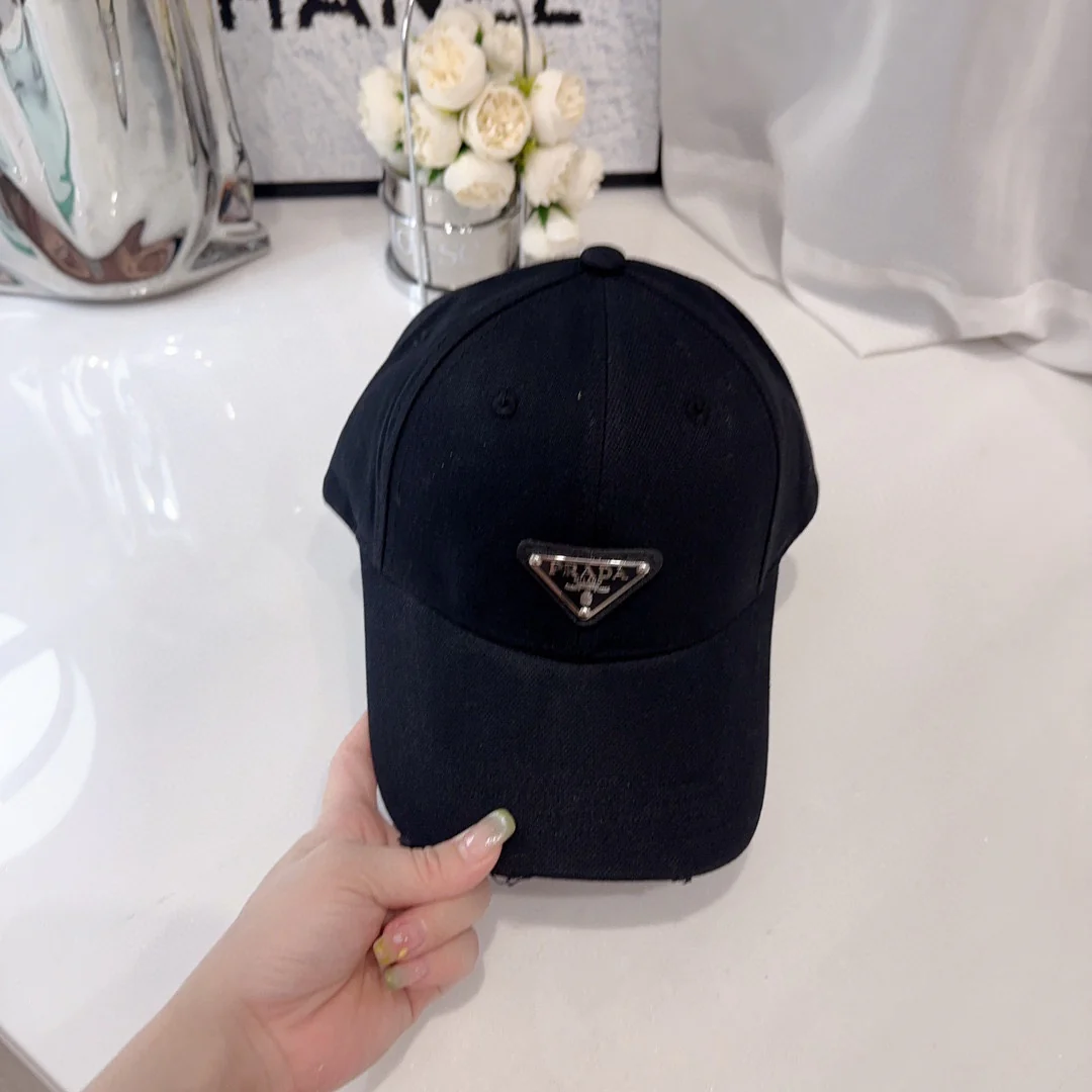 Prada - Хлопковая кепка - Черная