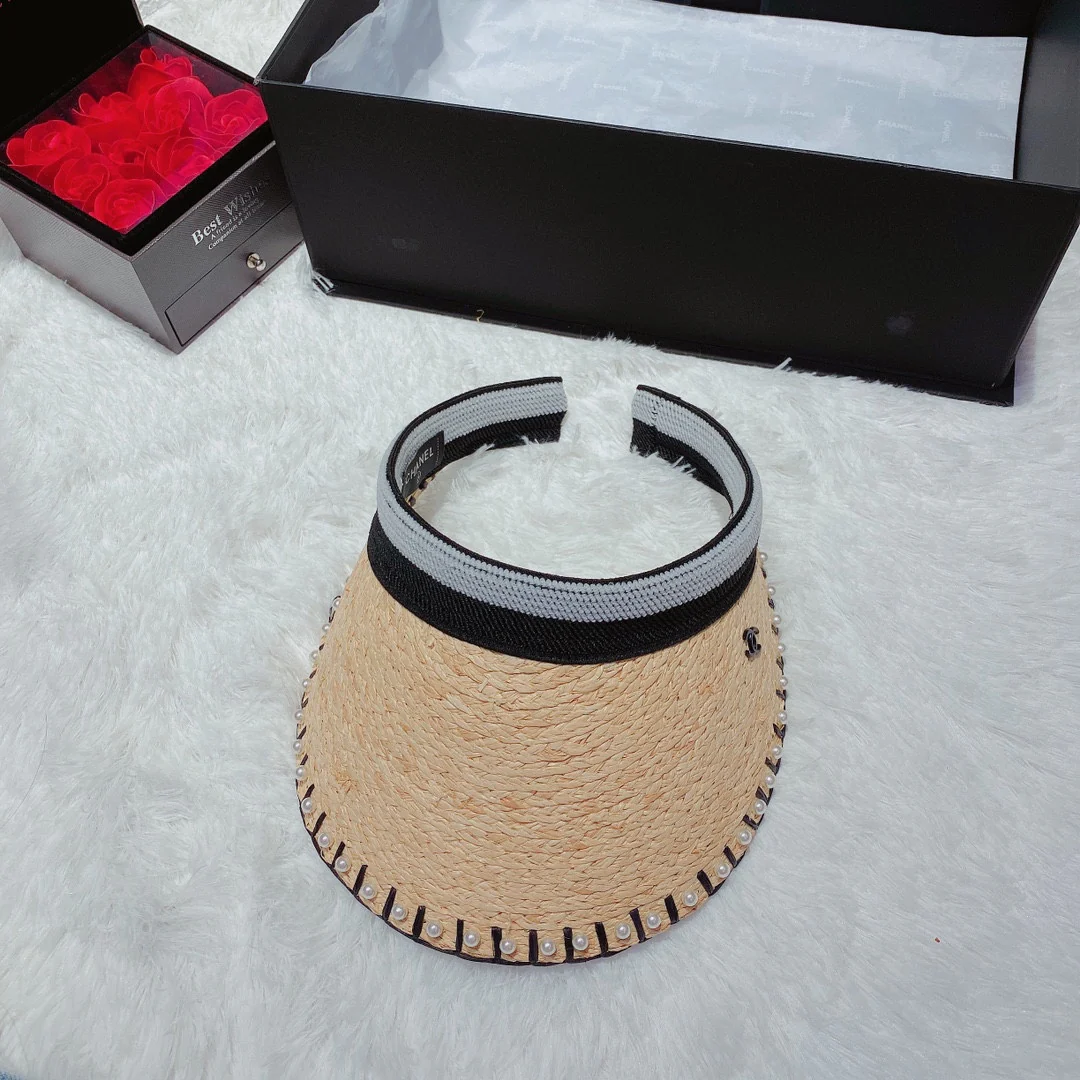 Солнцезащитная шляпа Chanel - Парик с открытым верхом - 7