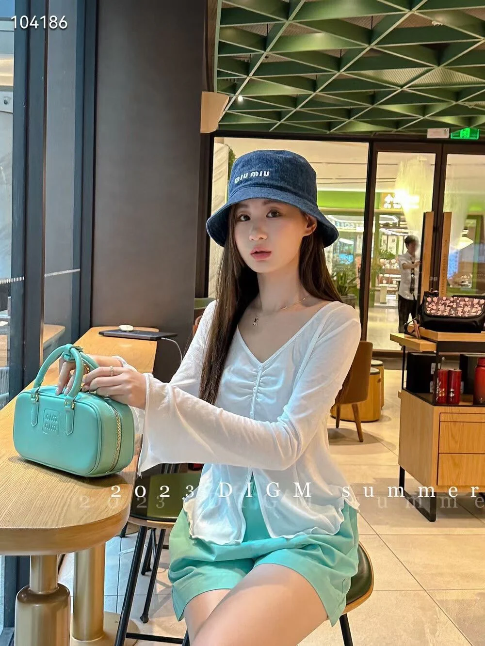 Miu Miu - Выстиранная рыбацкая шляпа