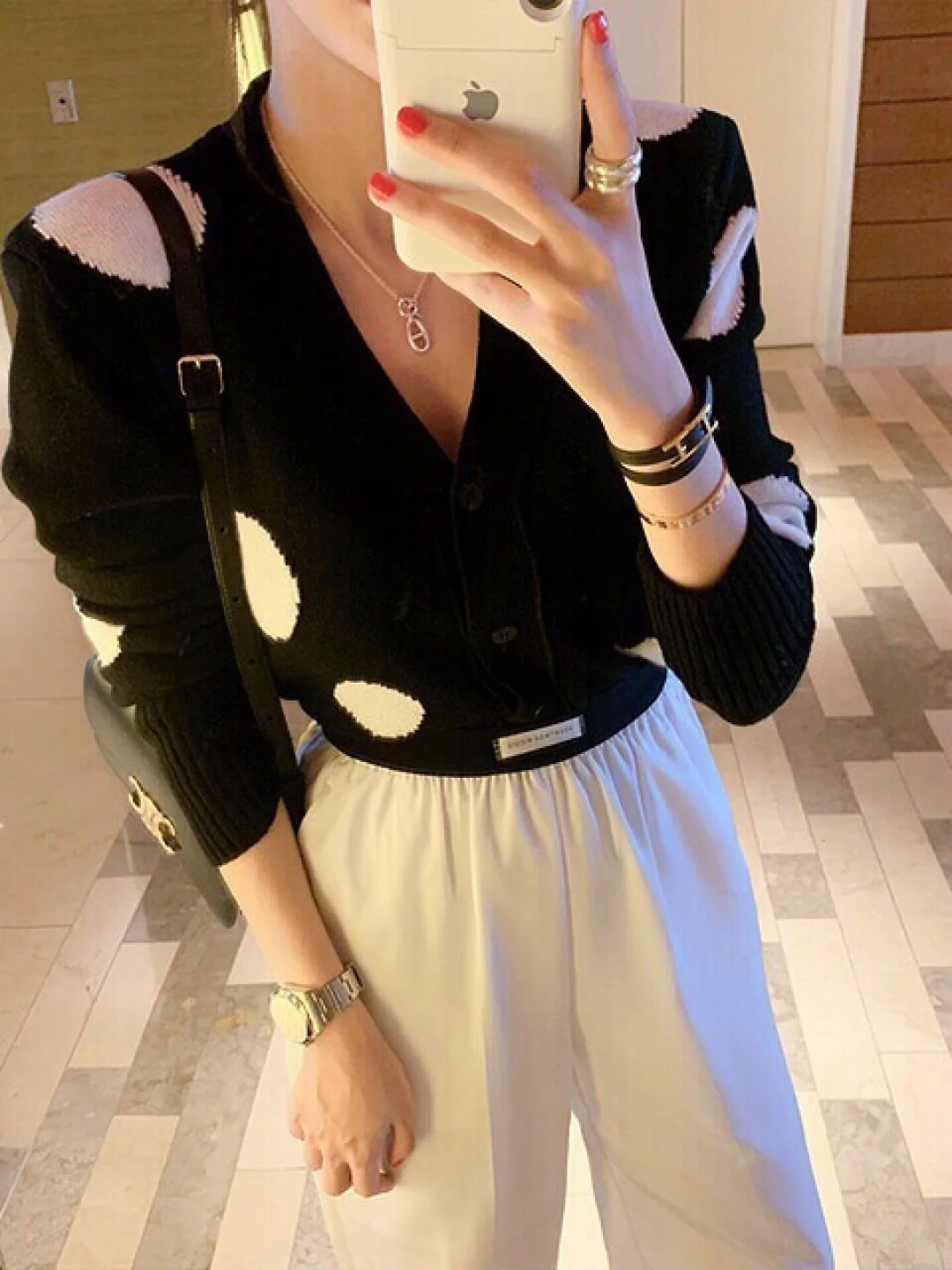 Колье Hermes - Свиной нос из стерлингового серебра 2506023