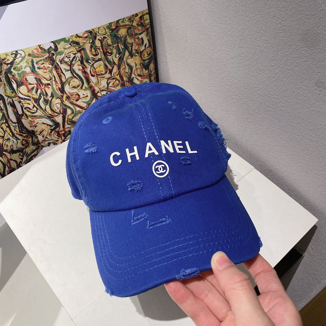 Бейсболка Chanel - синяя - унисекс