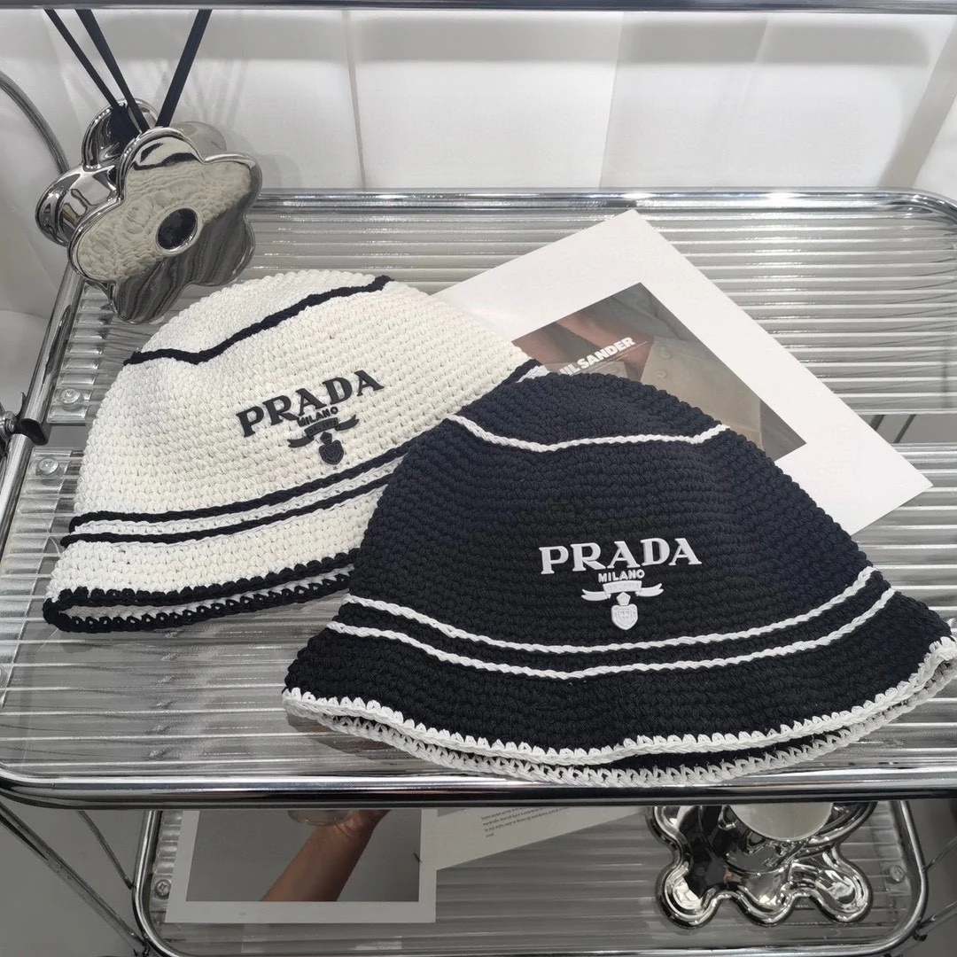 Prada - Вязаная рыбацкая шапка - 1