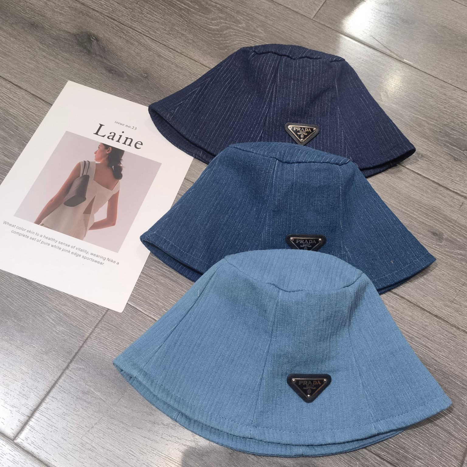 Prada - Новинка осени 2023 - Джинсовая панама