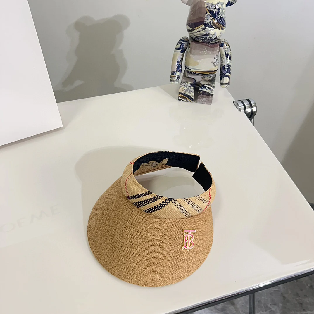 Новинка лета 2024 от Burberry - Классическая клетчатая солнцезащитная шляпа - Цвет хаки