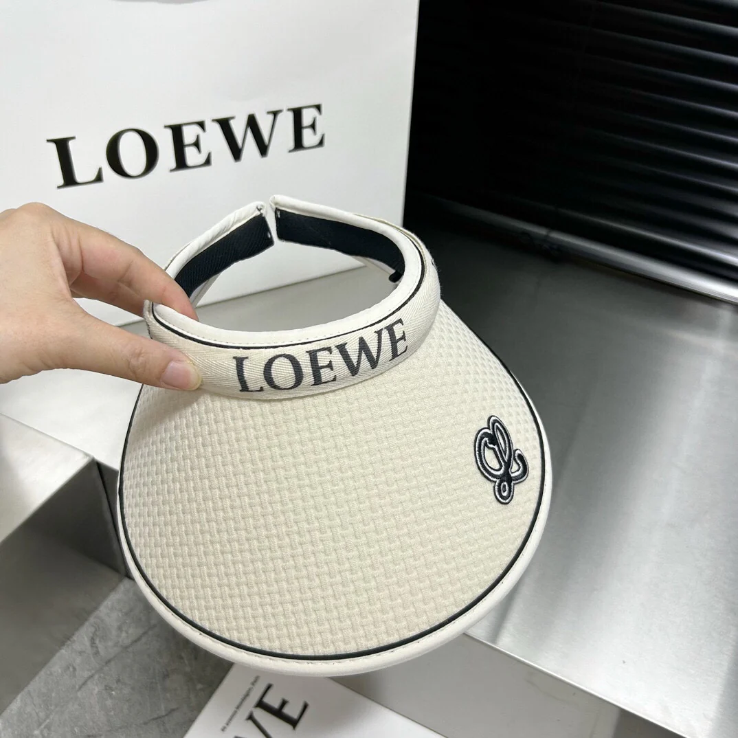 LOEWE Летняя новая легкая роскошная солнцезащитная шляпа с логотипом 2024 года