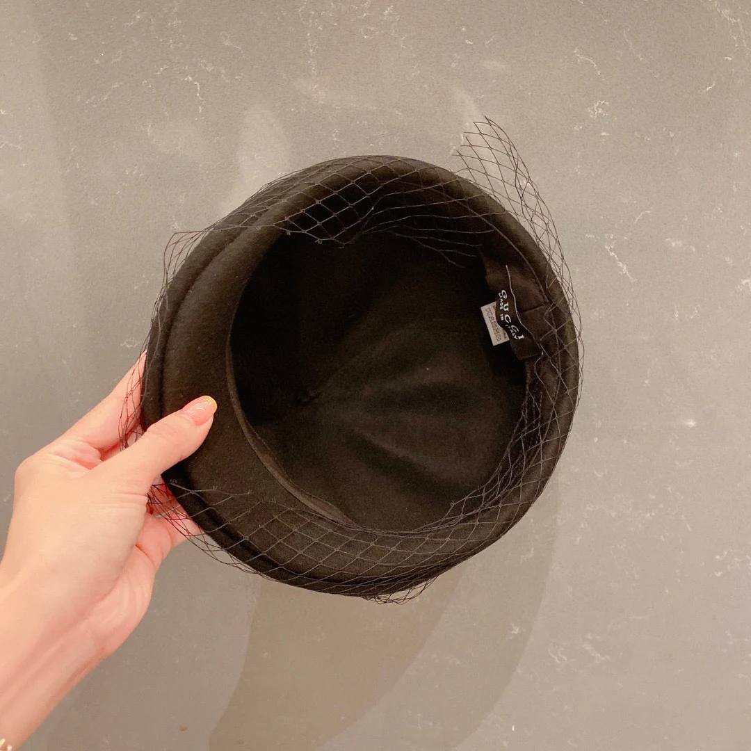 Gucci - Шерстяная шляпа художника - Черная