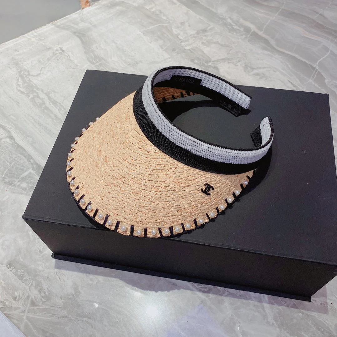 Солнцезащитная шляпа Chanel - Парик с открытым верхом - 7