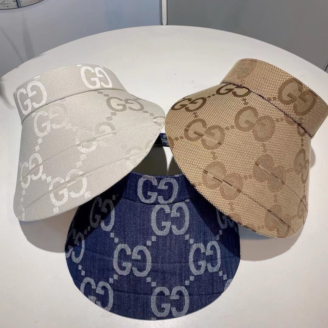 Gucci - Новая солнцезащитная шляпа с монограммой Double G