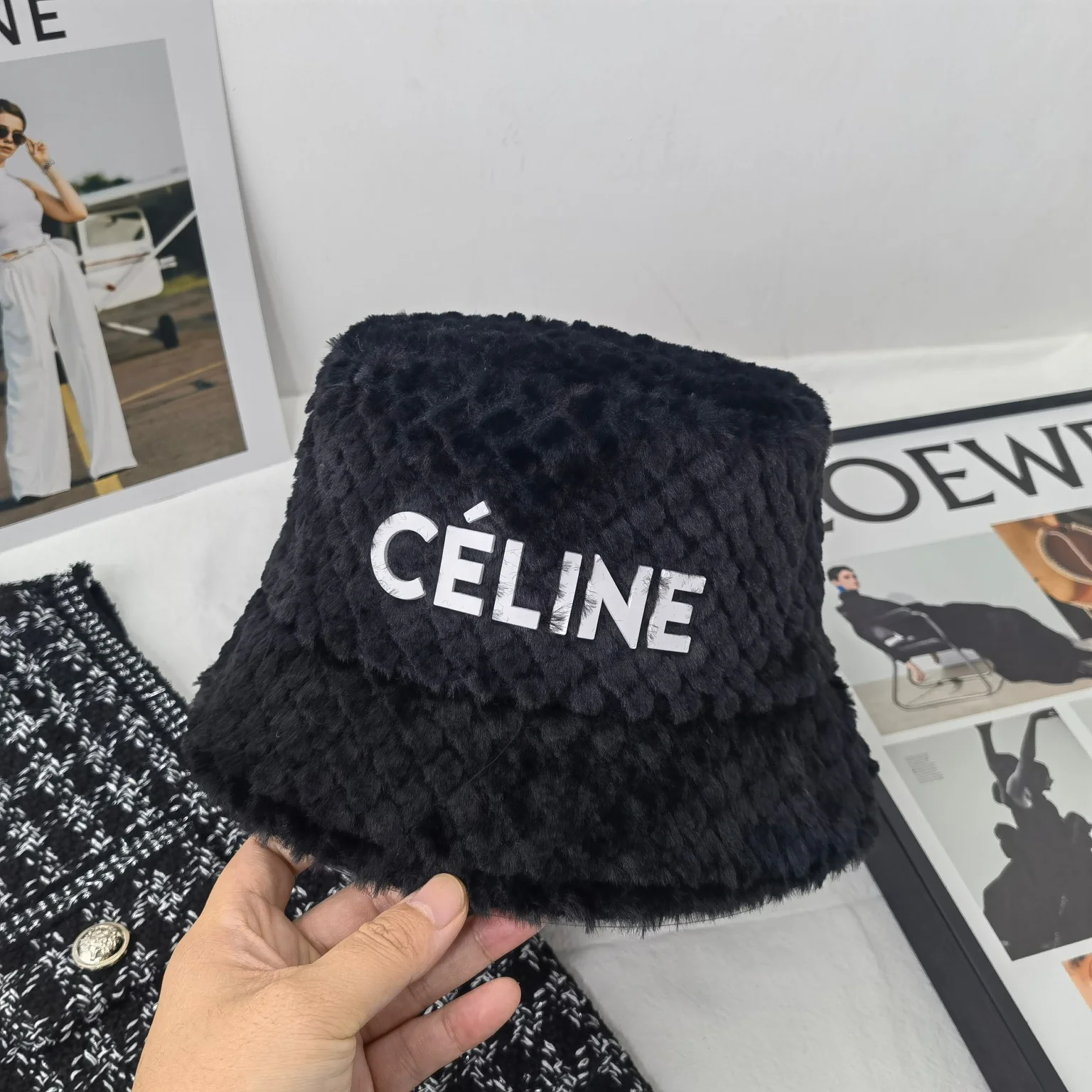 Рыбацкая флисовая шапка Celine - 3