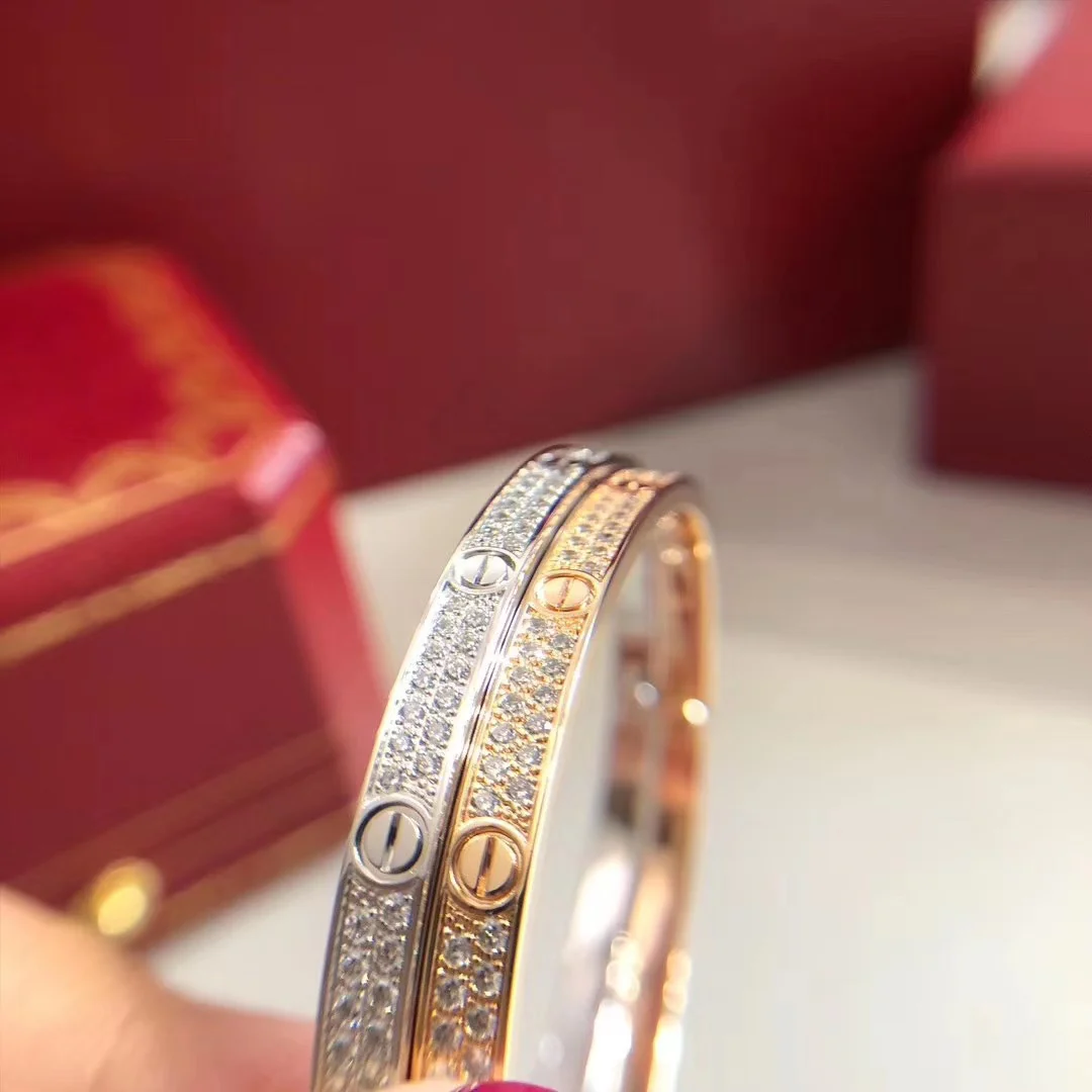 Браслет Cartier Love - Тонкий дизайн - Без бриллиантов - Узор 