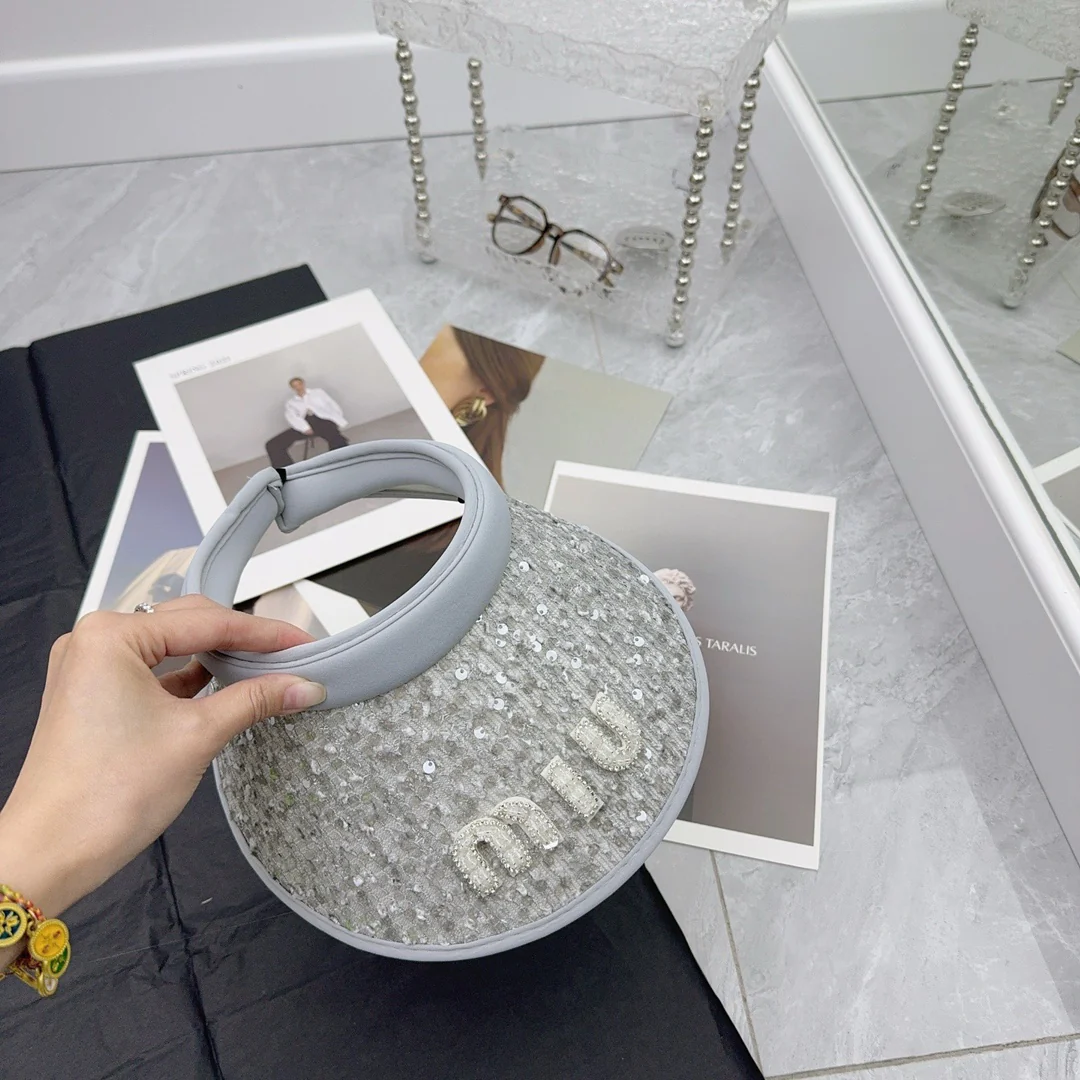 Miu Miu - Солнцезащитная шляпа с пайетками