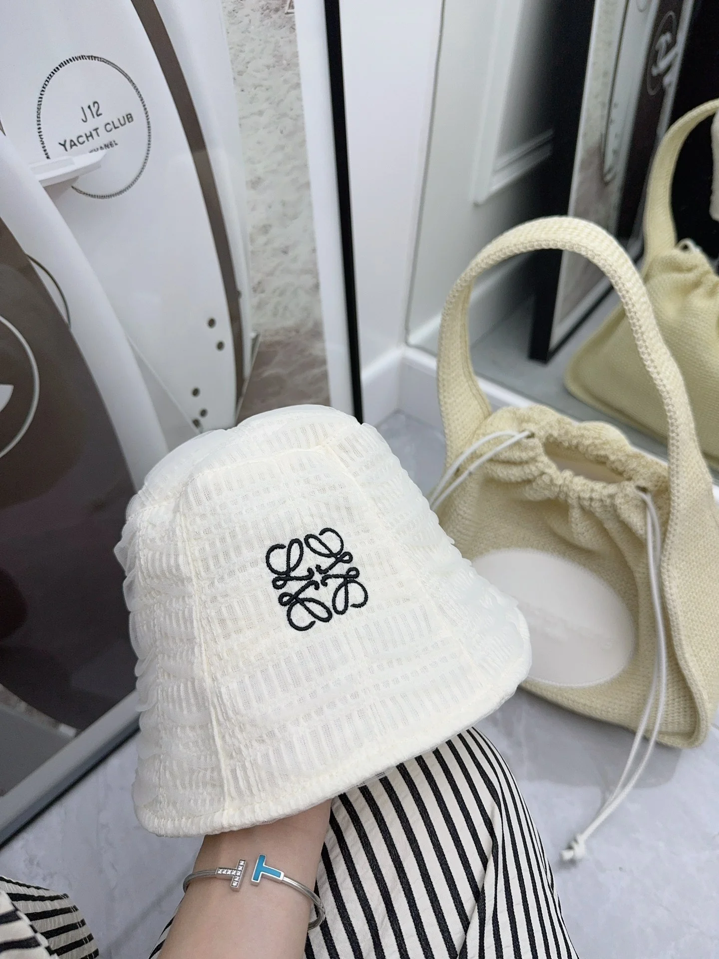 LOEWE - Рыбацкая шляпа с сетчатой ??вышивкой