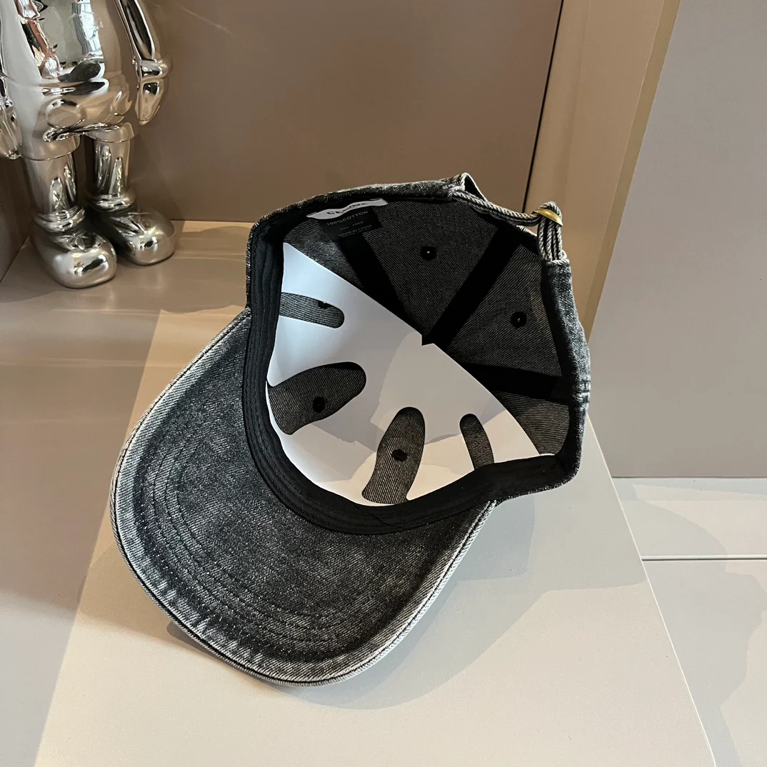 Celine - Бейсболка из выстиранного денима - Серая