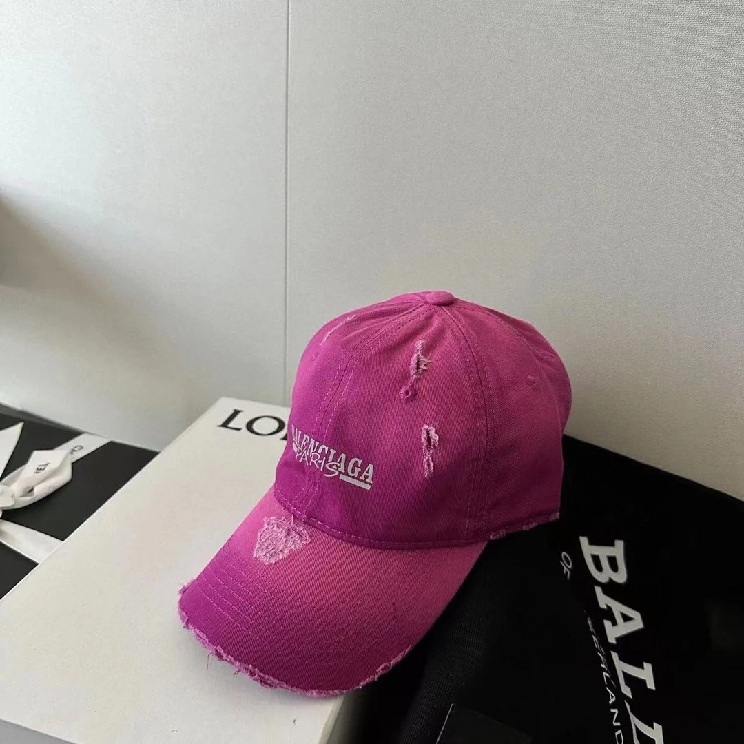 Balenciaga - Рваная бейсболка - Розовая